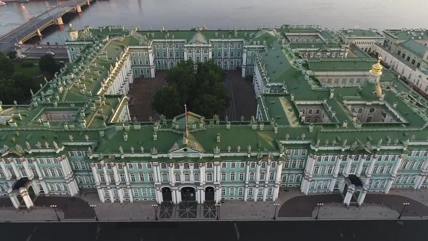 Hermitage museum complex seen from above