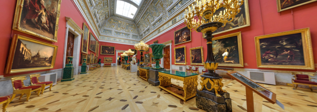 large Italian skylight hall