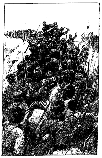 LES REBELLES SE RUÈRENT SUR NOUS.