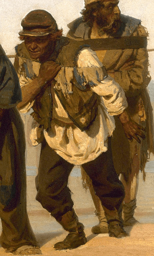 overseer - Part of Barge Haulers on the Volga by Ilya Repin