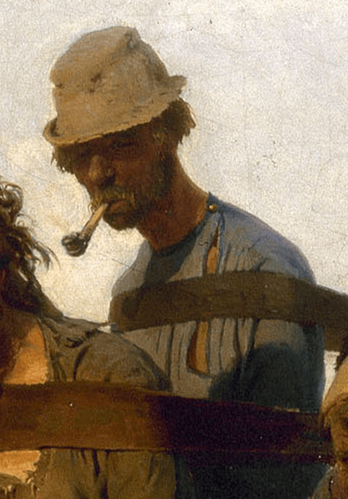 Bondage - Part of Barge Haulers on the Volga by Ilya Repin