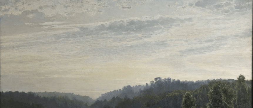 "Foggy Morning" by I. I. Shishkin part sky