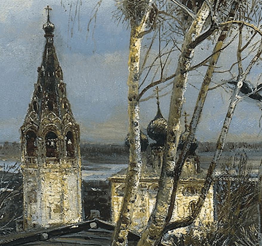 "The Rooks Have Arrived" part church by Alexey Savrasov