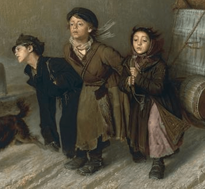 "Troika" part children by Vasily Perov