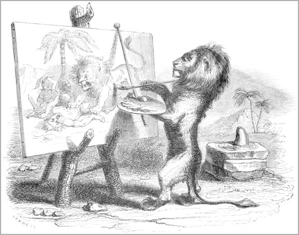 LE LION ABATTU PAR L’HOMME