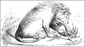 LE LION MALADE ET LE RENARD