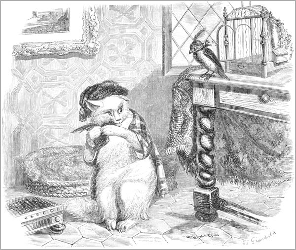 LE CHAT ET LES DEUX MOINEAUX