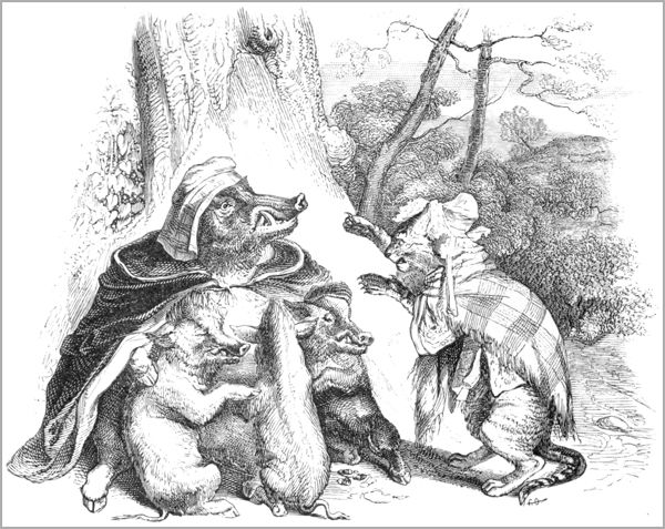 L’AIGLE, LA LAIE ET LA CHATTE