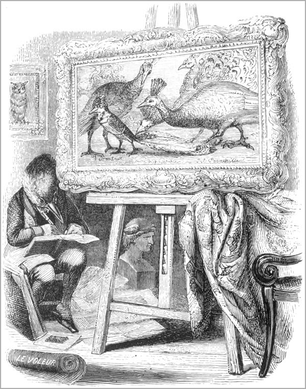 LE GEAI PARÉ DES PLUMES DU PAON