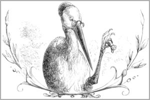 LE LOUP ET LA CIGOGNE