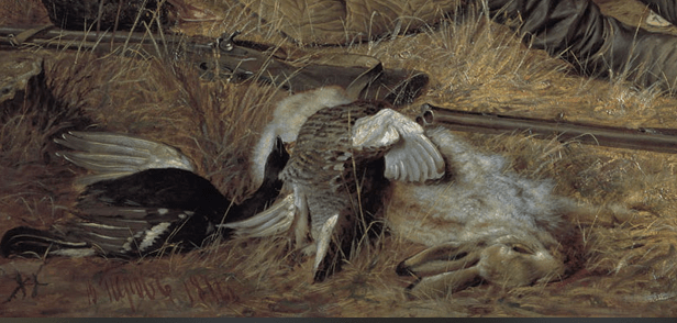 Hunter at Rest part game by Perov