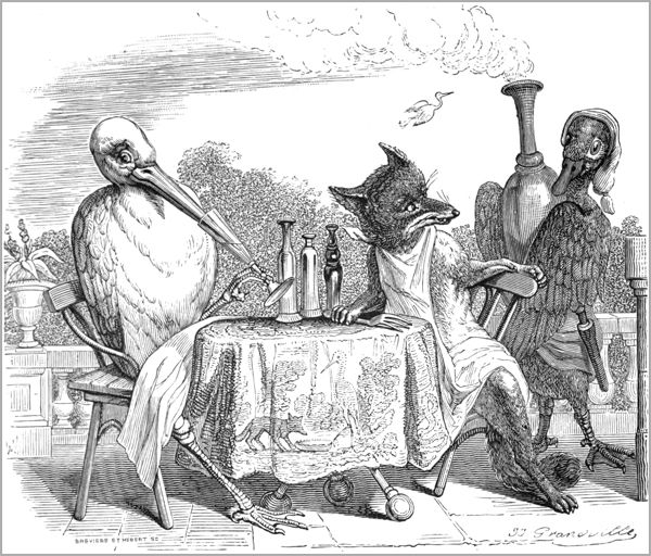 LE RENARD ET LA CIGOGNE