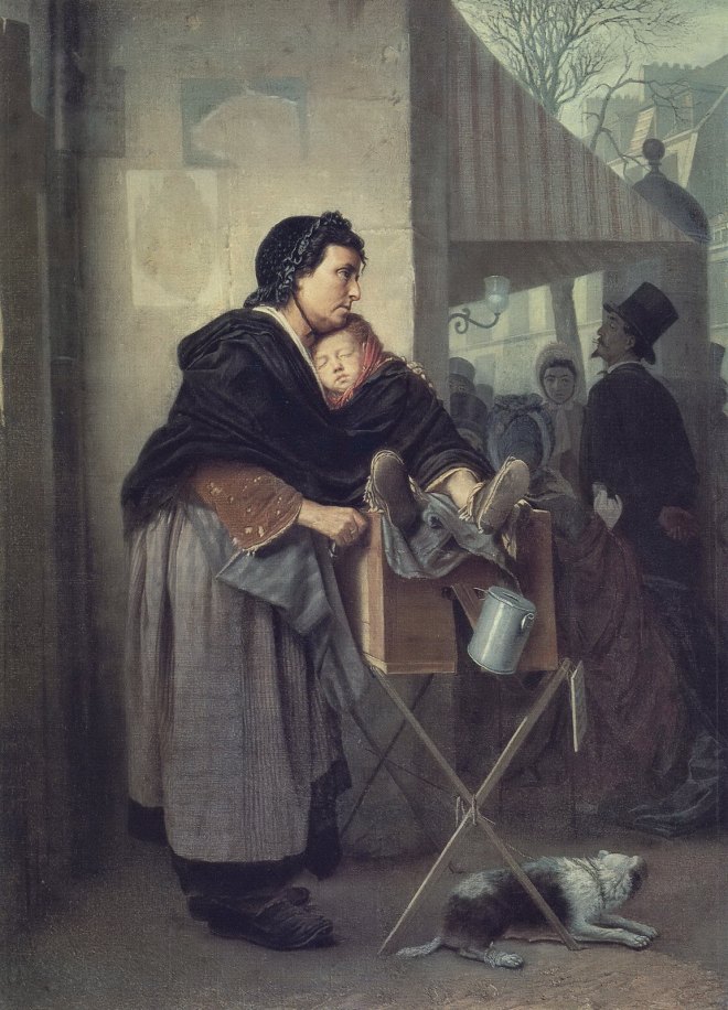 Parisian organ grinder. 1864