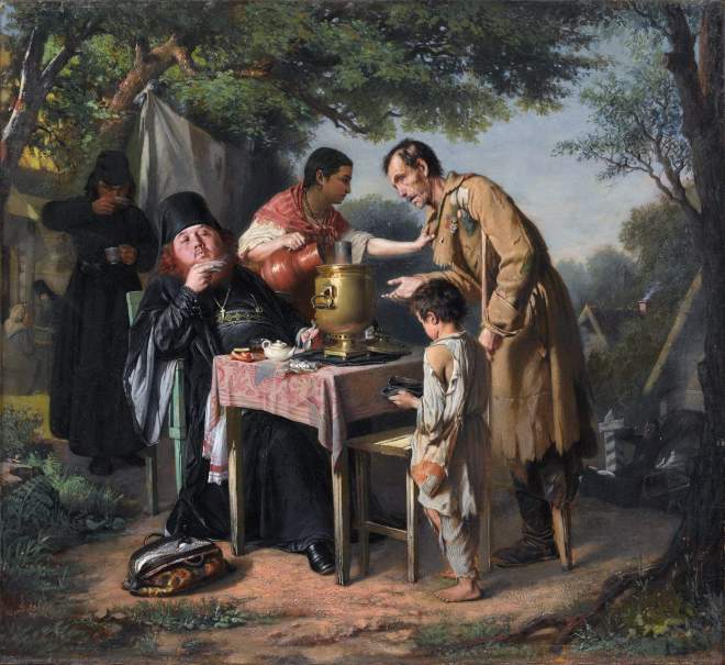 Tea drinking in Mytishchi, near Moscow - 1862
