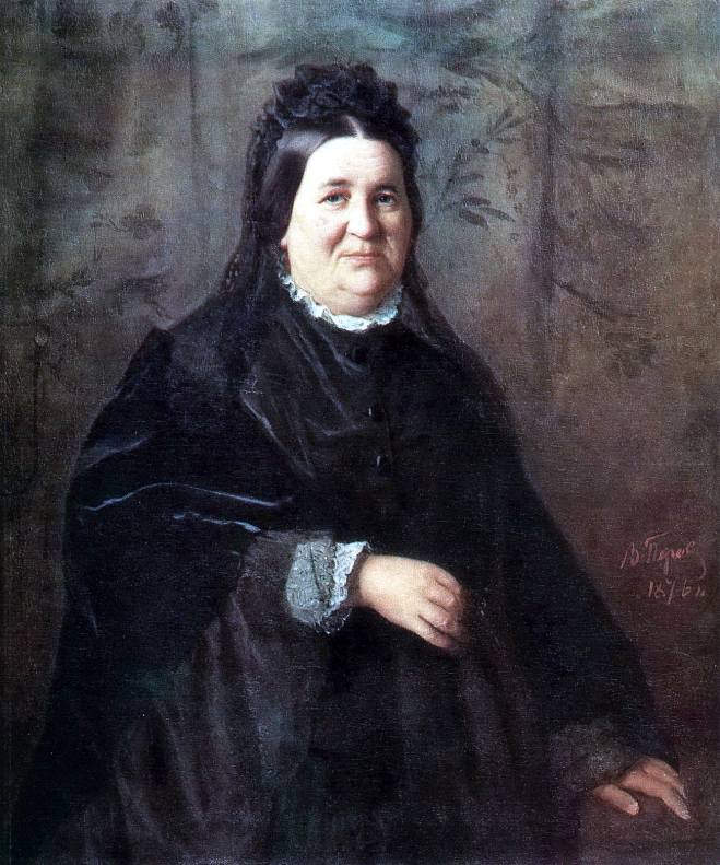 Portrait of A. I. Kridener, born. Ivanova, the artist's mother. 1876