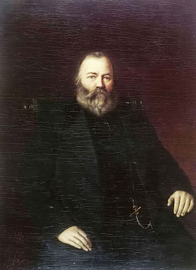 Portrait of the merchant S. T. Kuznetsov. 1873