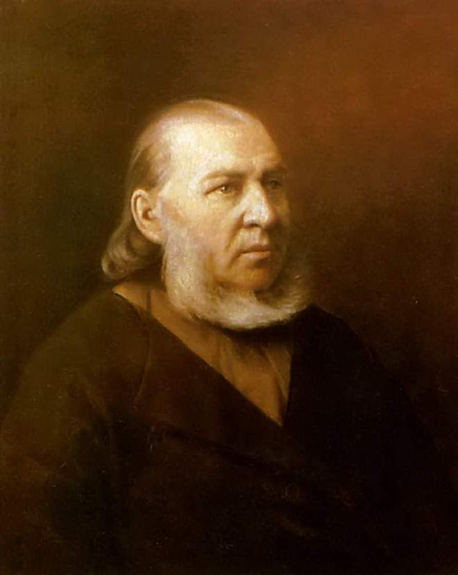 Portrait of the writer Sergei Timofeevich Aksakov. 1872