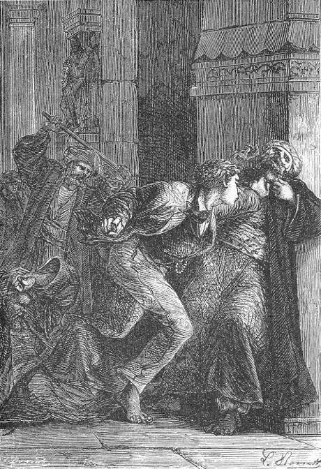 Il renversa deux de ses adversaires.