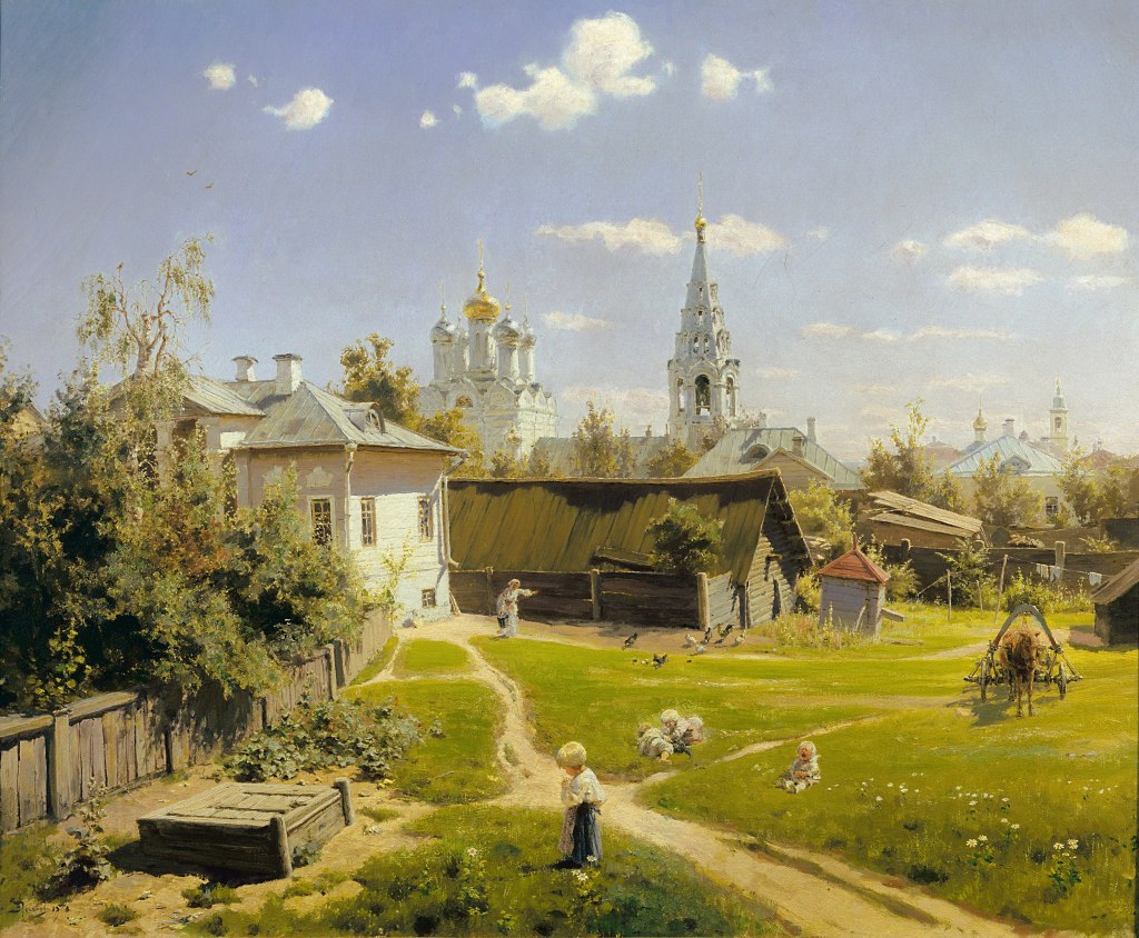 Moscow courtyard by Vasily Polenov 1878 - Московский дворик