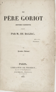 Le Père goriot 1er volume - 1835 -  By Jmedraj - Own work, CC BY-SA 4.0, 
