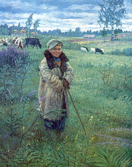 Shepherd Proschka-Nikolai Bogdanov Belsky / Пастушок Прошка - Николай Богданов Бельский