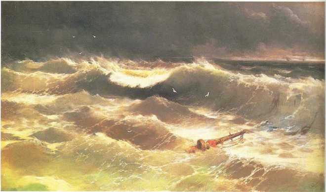 Tempest -1886 by Ivan Aivazovsky