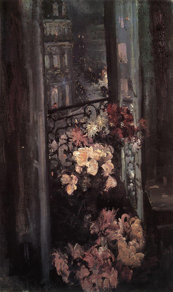A Parisian Balcony  by Konstantin Korovin