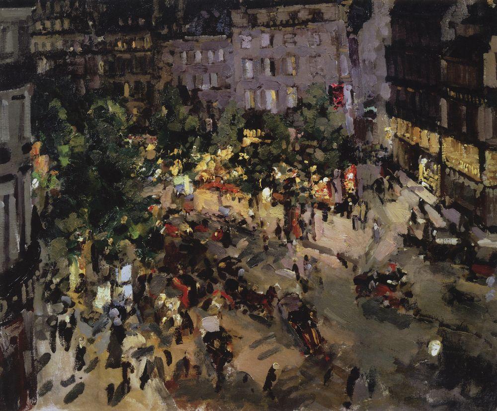 Paris.Boulevard des Capucines.  by Konstantin Korovin