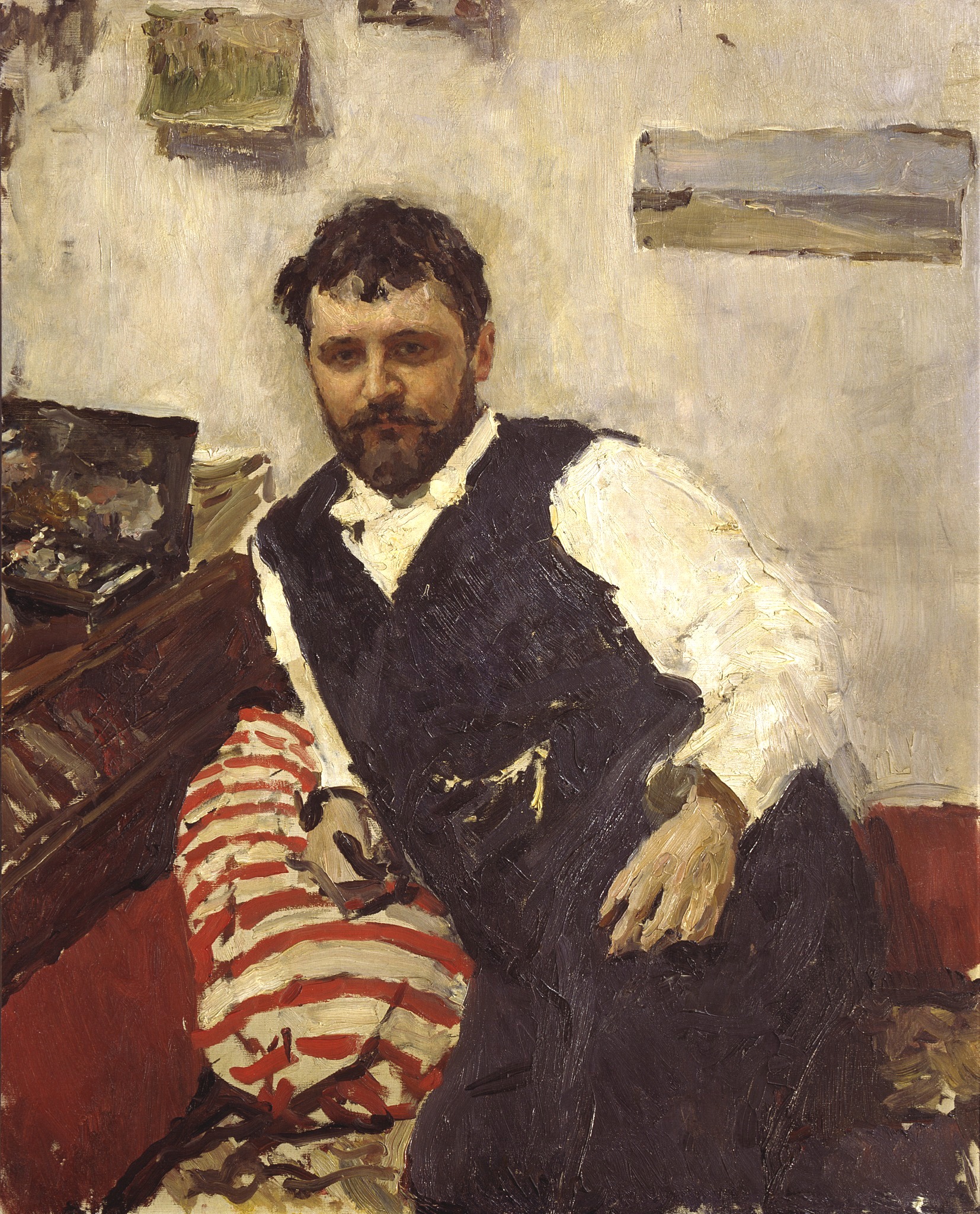 Konstantin Korovin 1891 portrait by Valentin Serov