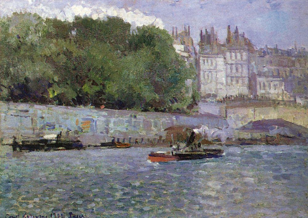 Paris. Seine by Konstantin Korovin