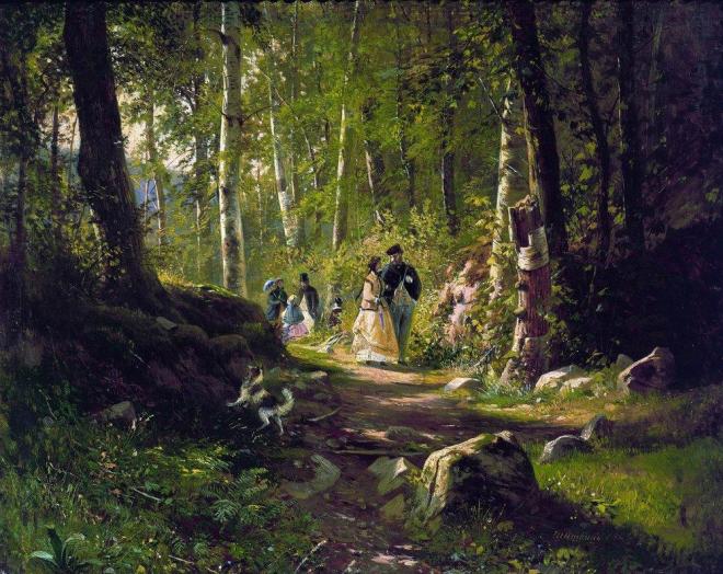 "A Walk in the Forest" by I. I. Shishkin