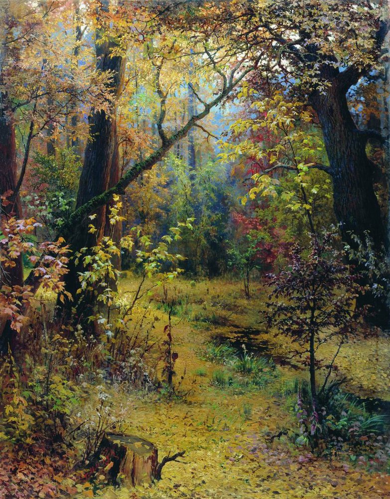 Autumn morning by Grigory Grigorievich Myasoyedov