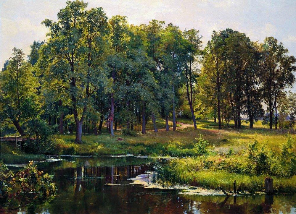 In the park by Ivan Ivanovich Shishkin - 1897