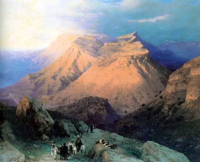 Аул Гуниб в Дагестане – 1869
