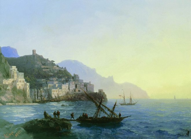 Вид Амальфи - 1865