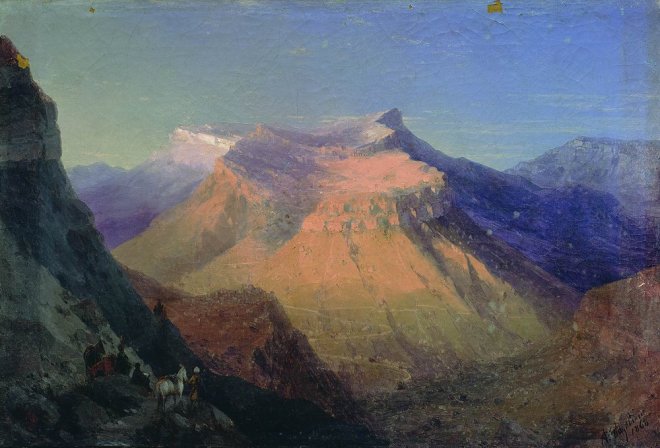 Вид Гуниба - 1868