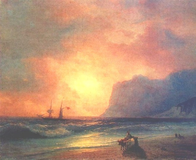 Восход солнца на море - 1866