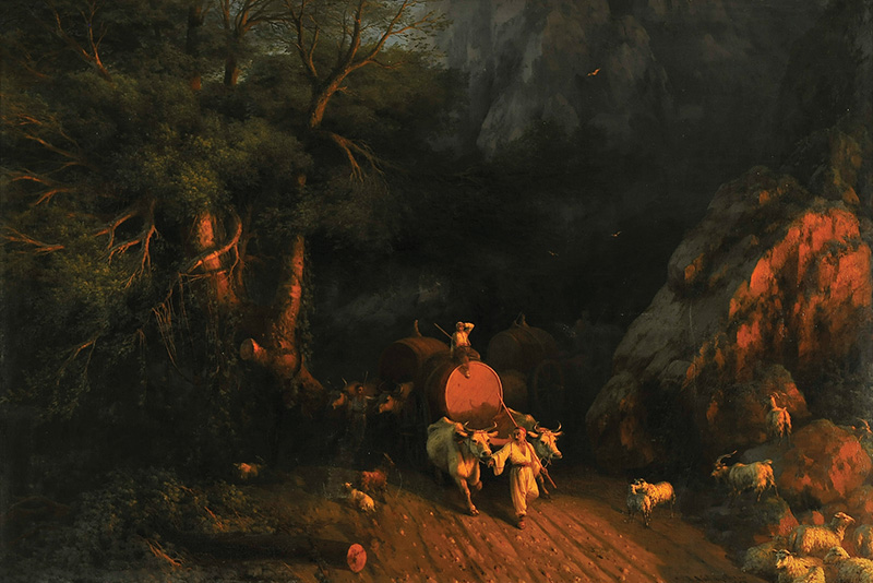 Дорога в лесу -1857