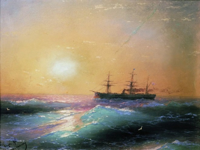 Закат на море – 1886