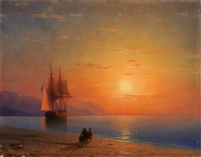 Закат у моря – 1864