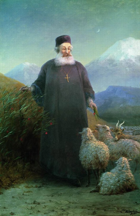 Католикос Хримян Айрик в окрестностях Эчмиадзина – 1895
