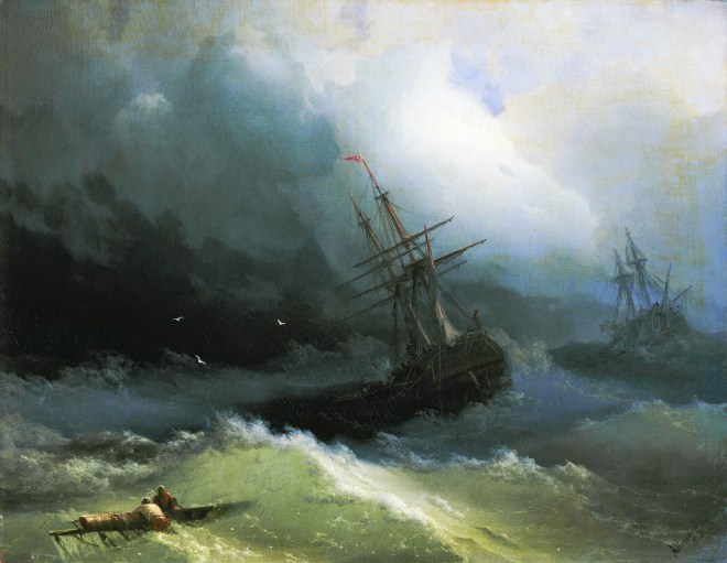 Корабли на бушующем море – 1866