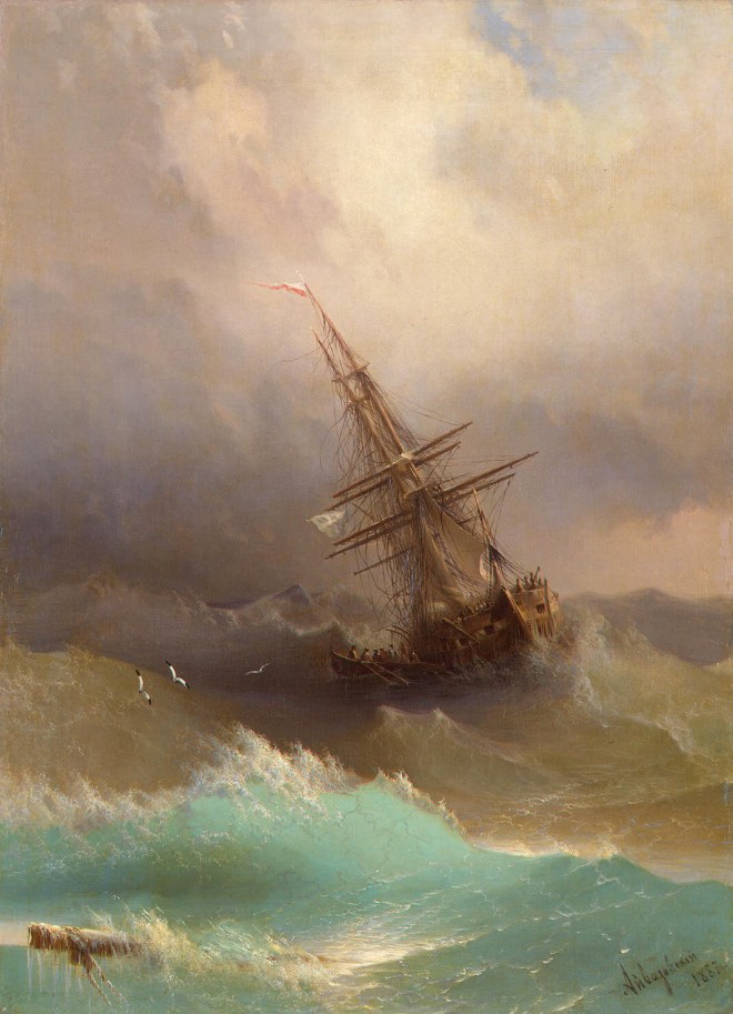Корабль среди бурного моря – 1887