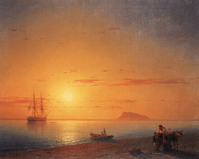 Морской берег. Прощание - 1868