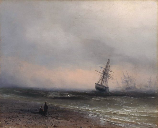 Морской пейзаж в Крыму - 1866