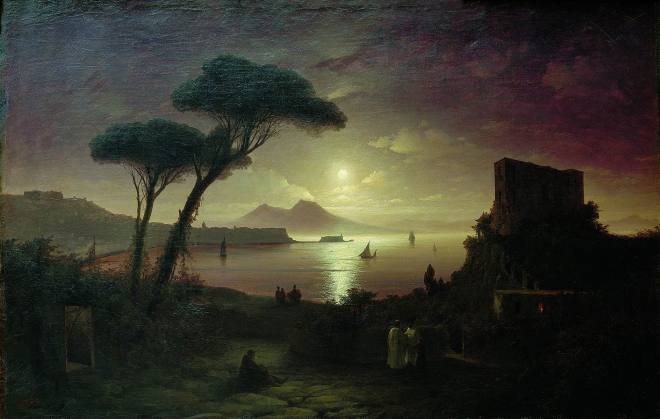 Неаполитанский залив в лунную ночь - 1842
