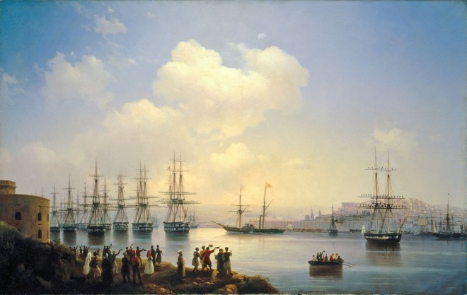 Русская эскадра на Севастопольском рейде – 1846