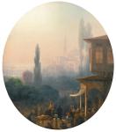 A Market Scene in Constantinople with the Hagia Sophia - Aivazovsky