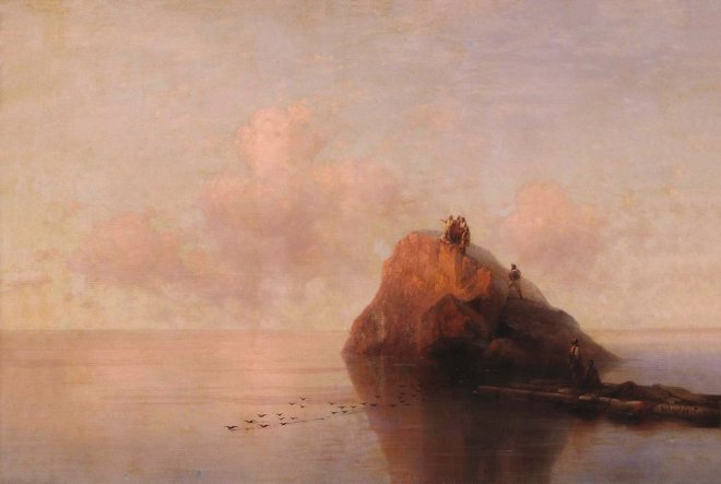 After the shipwreck - Aivazovsky