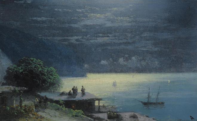 Crimean Coast by Moonlight - Aivazovsky